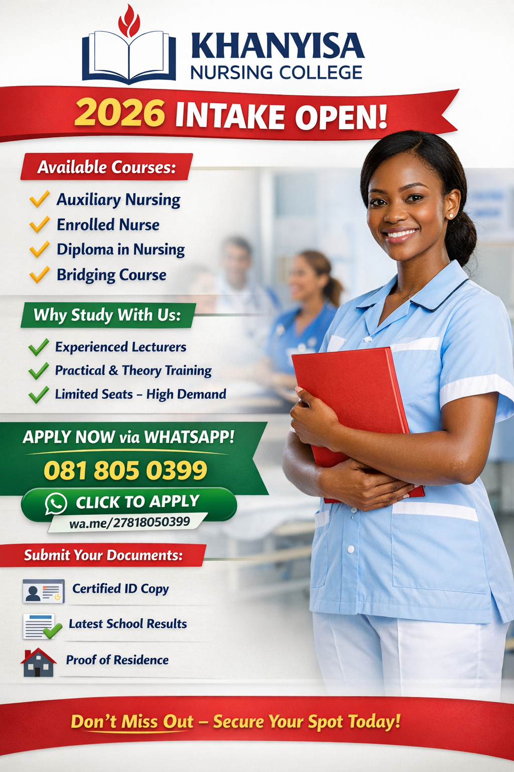  khanyisa nursing college

2026 application  in Johannesburg 