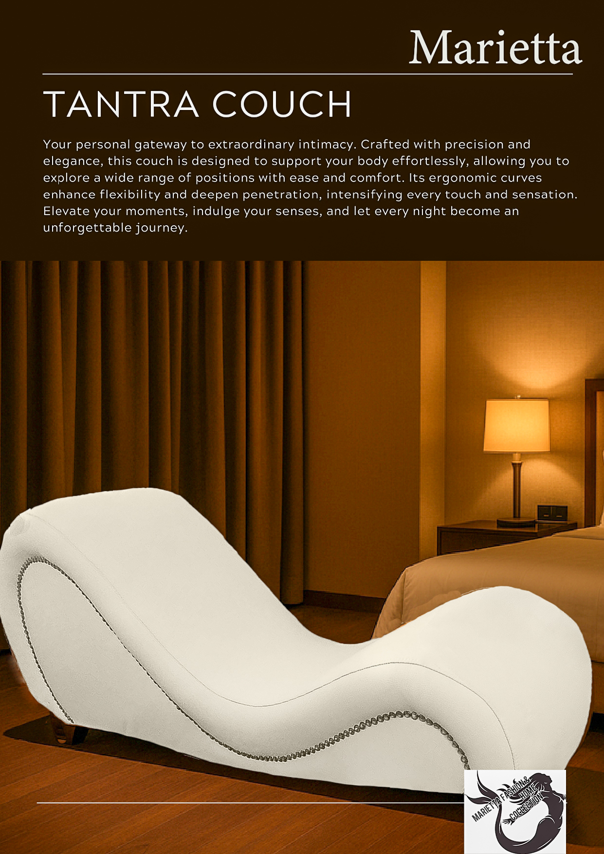  an exquisitely crafted tantra chair designed  in Johannesburg