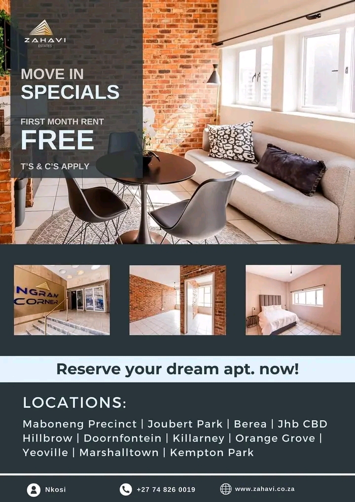 Stunning bachelor apartments to let at the ma  in Johannesburg