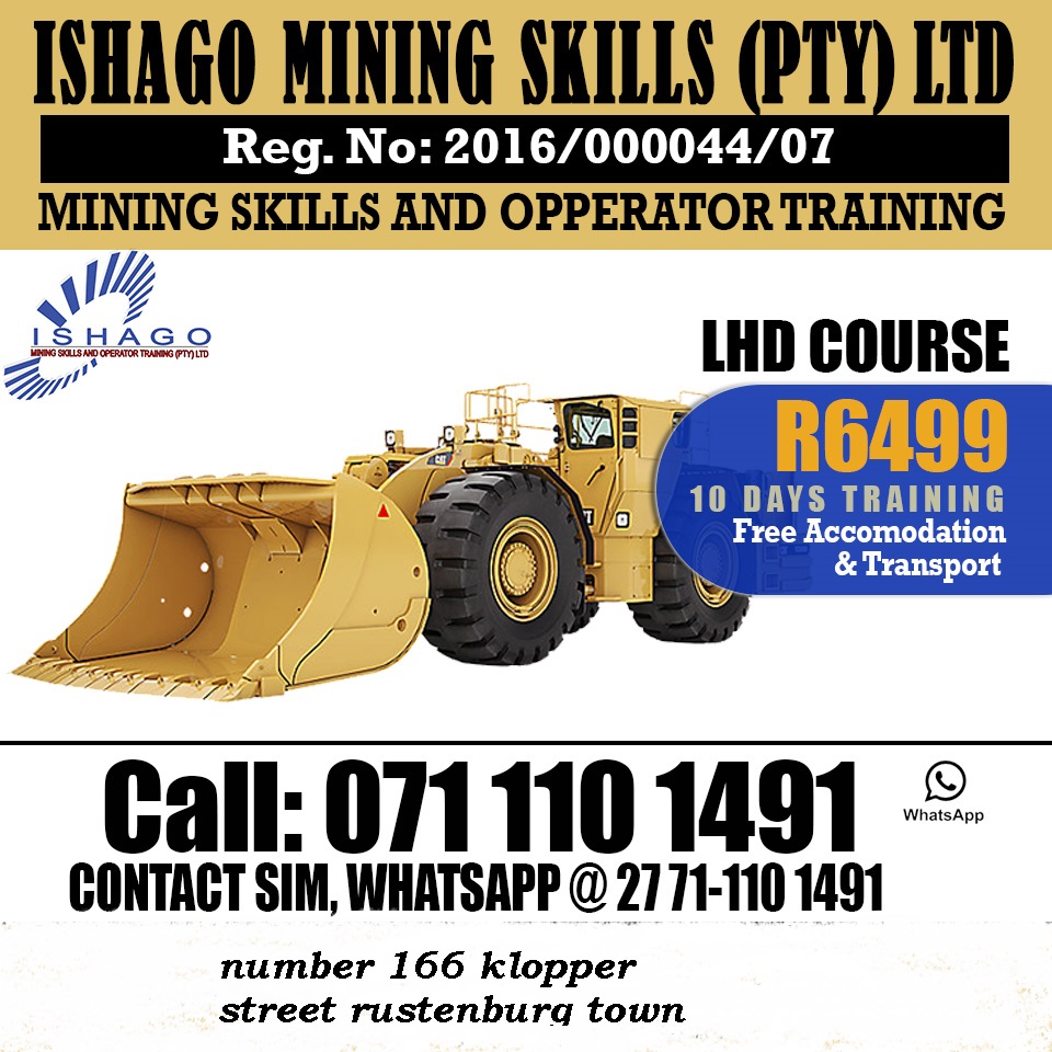 Lhd scoop mining training machine at coligny,rustenburg in rustenburg