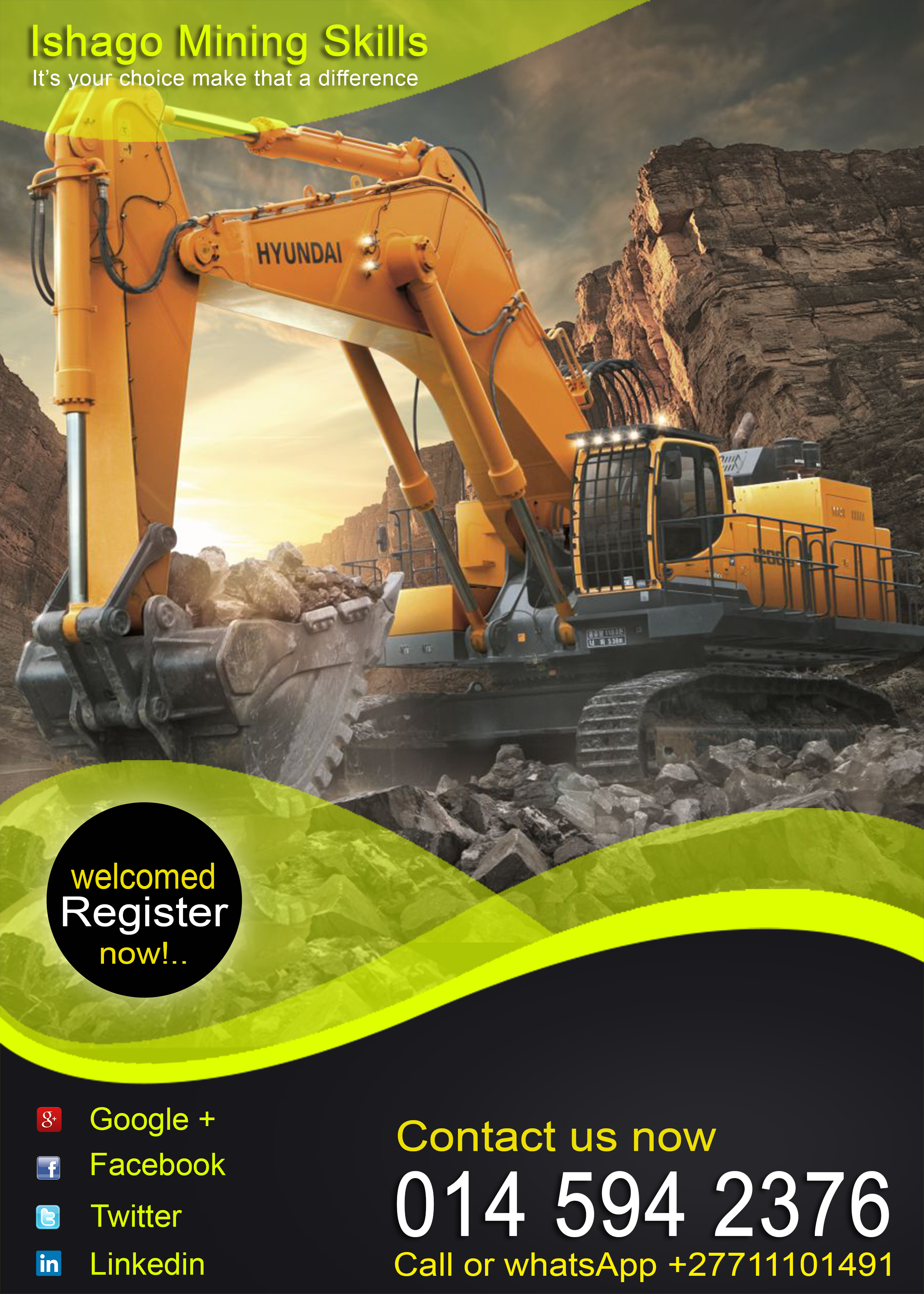Excavator mining training skills center at rustenburg + in Rustenburg