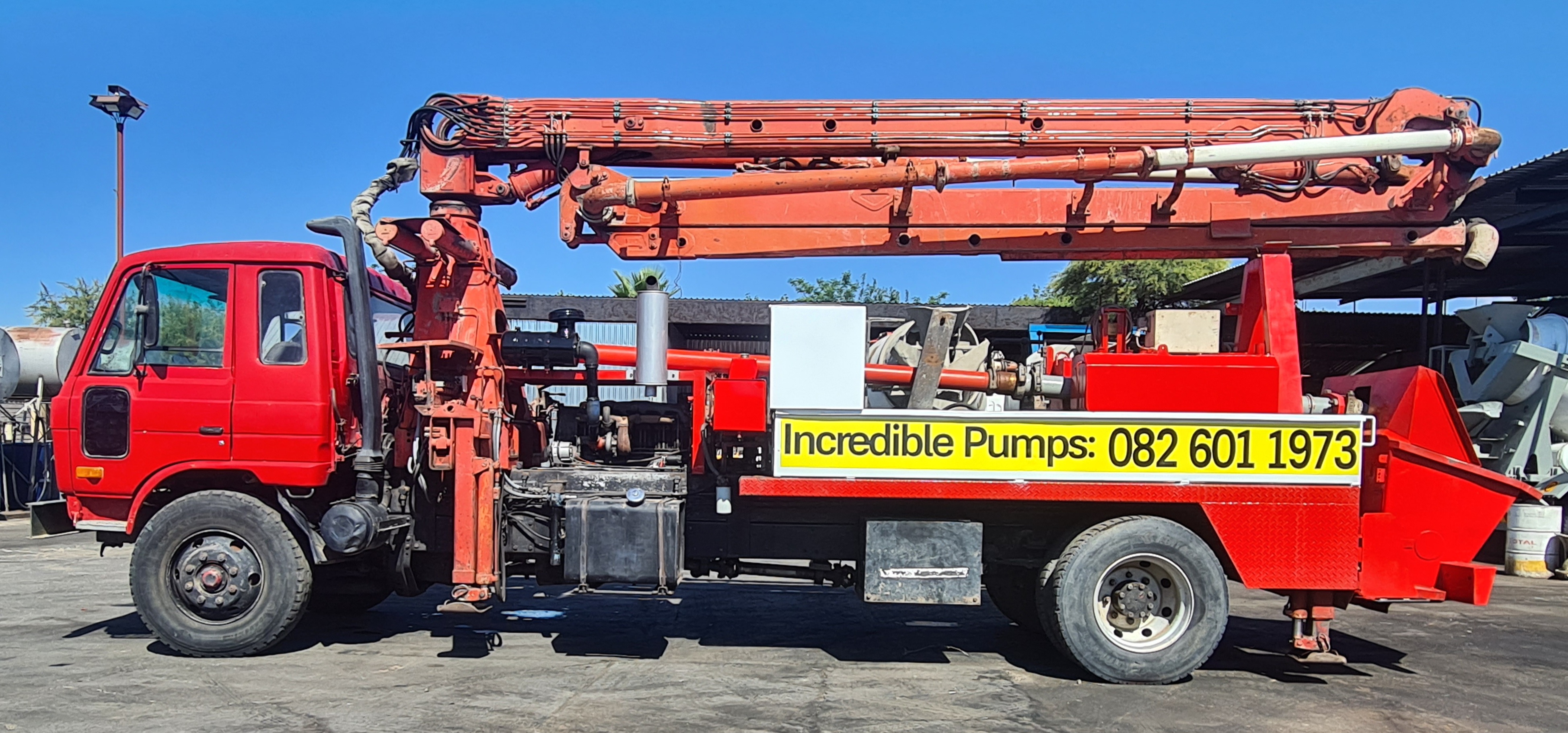  putzmeister 24m boom pump mounted on a 1997   in Pretoria