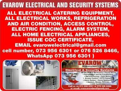 Evarow electrical and security system