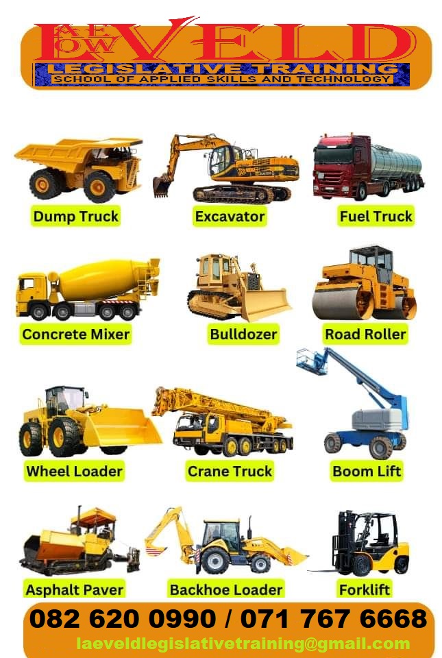  train any two machines and get  free forklif  in Nelspruit