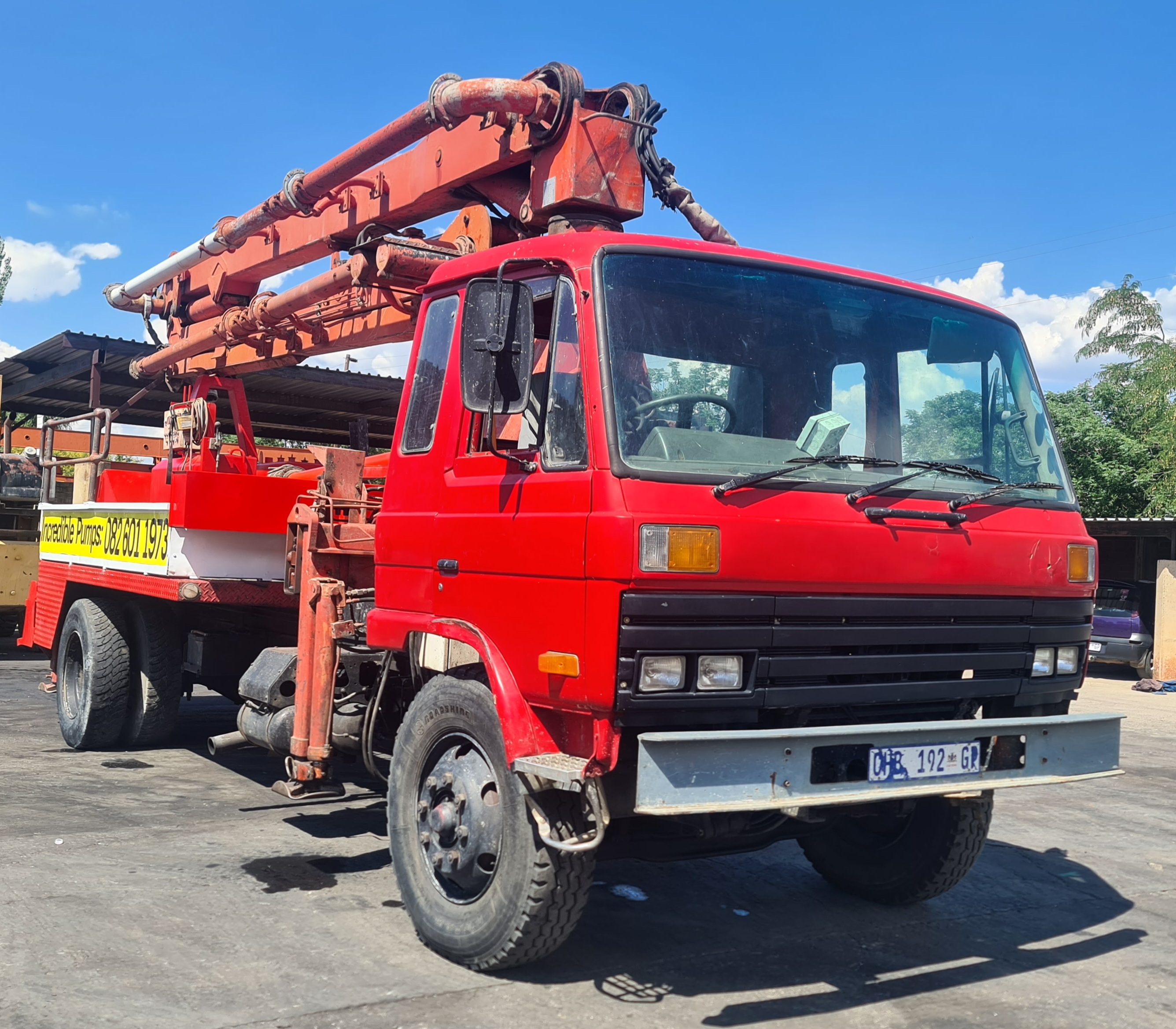  putzmeister 24m boom pump mounted on a 1997   in Pretoria