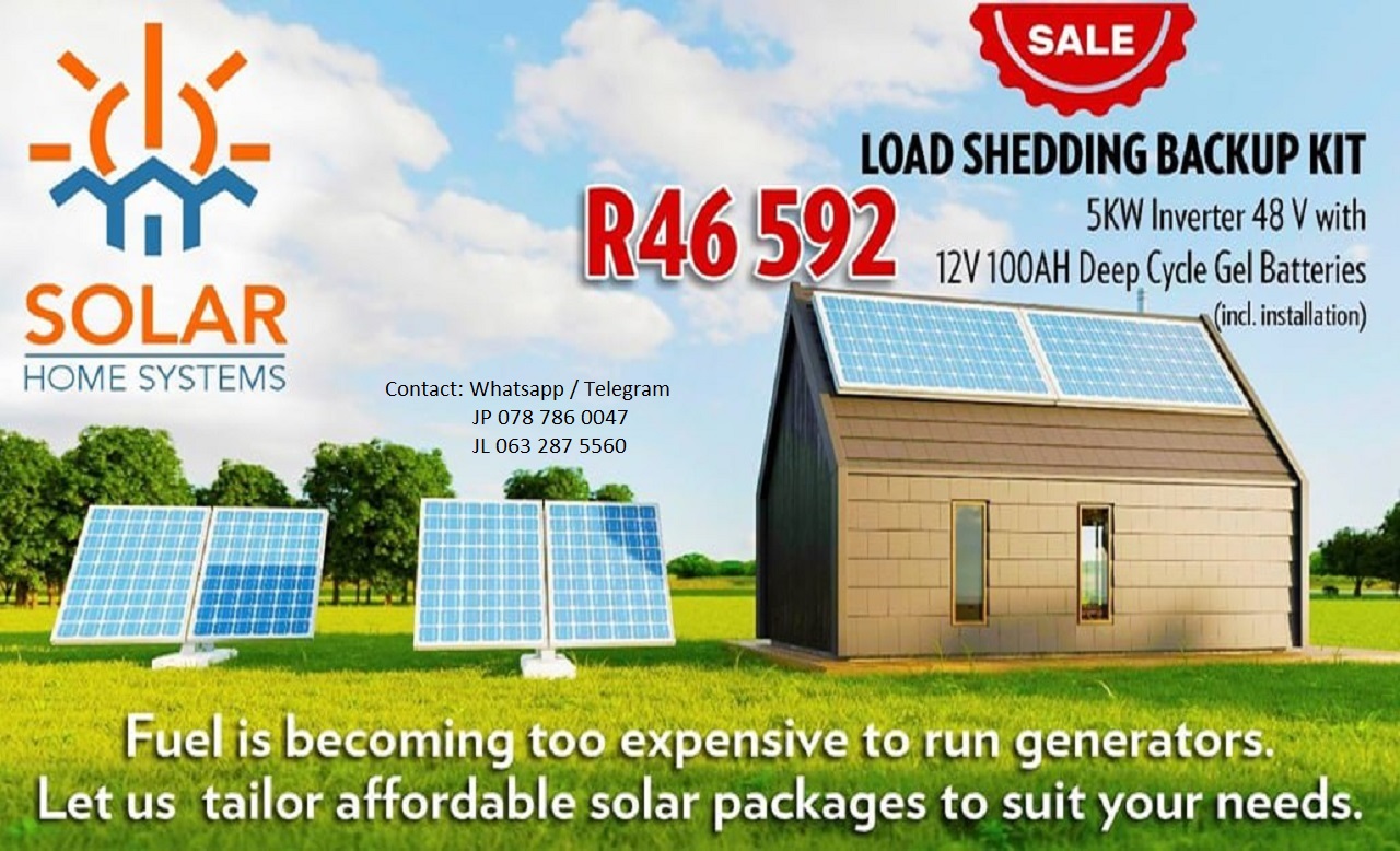 Solar load shedding backup power