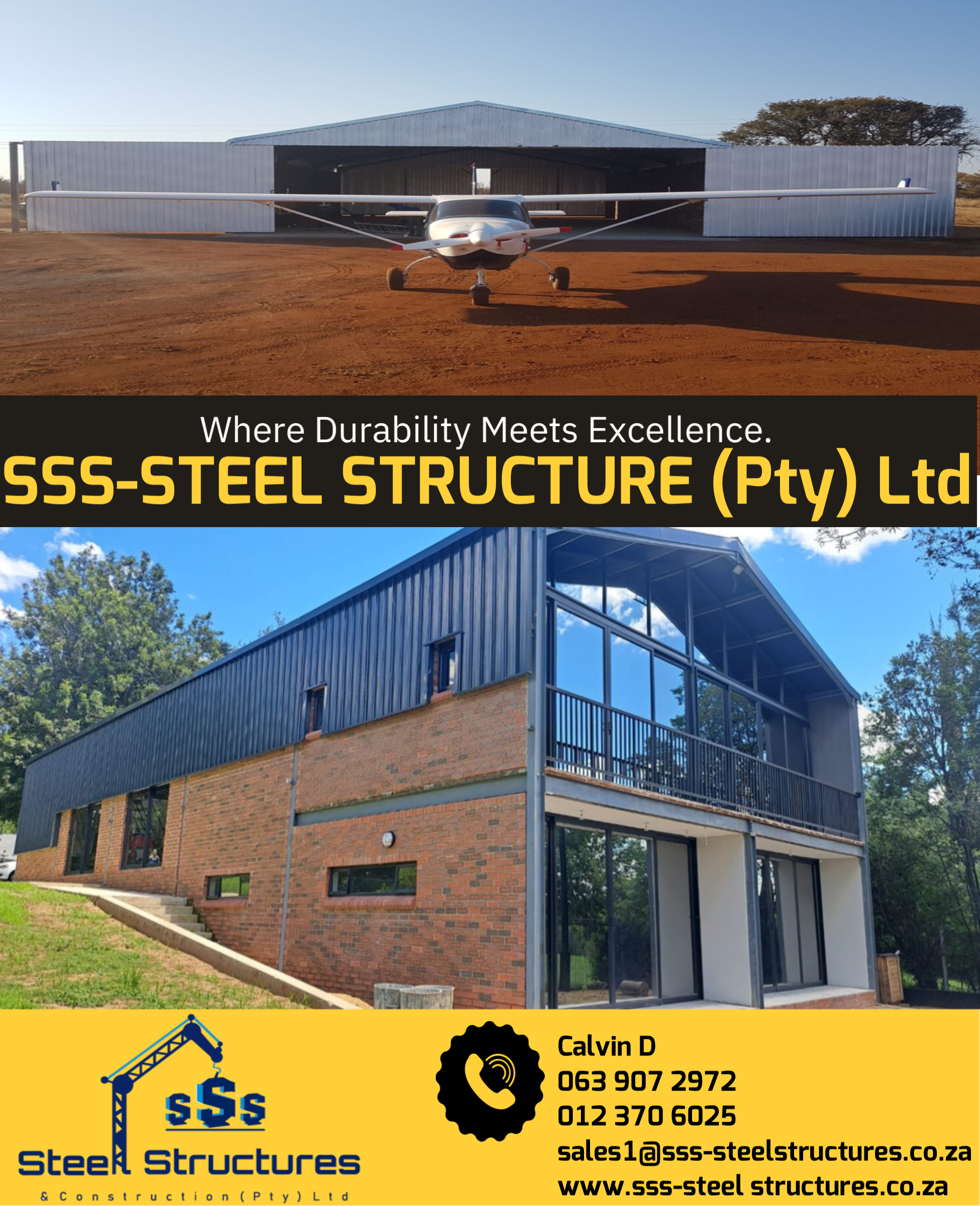  we fabricate and erect steel structures:
en  in Pretoria