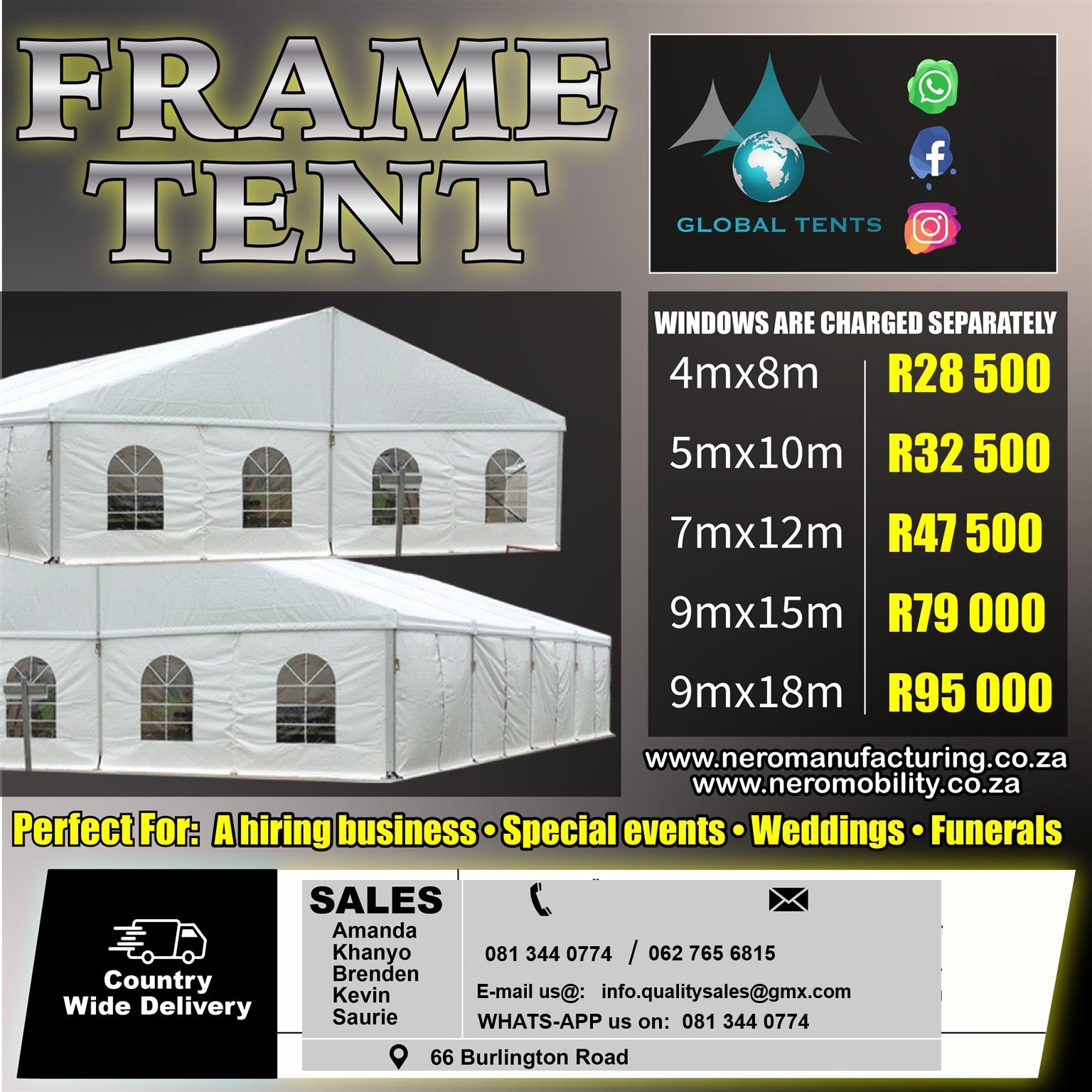  peg and pole tents combo 2 for sale

peg a  in Bloemfontein