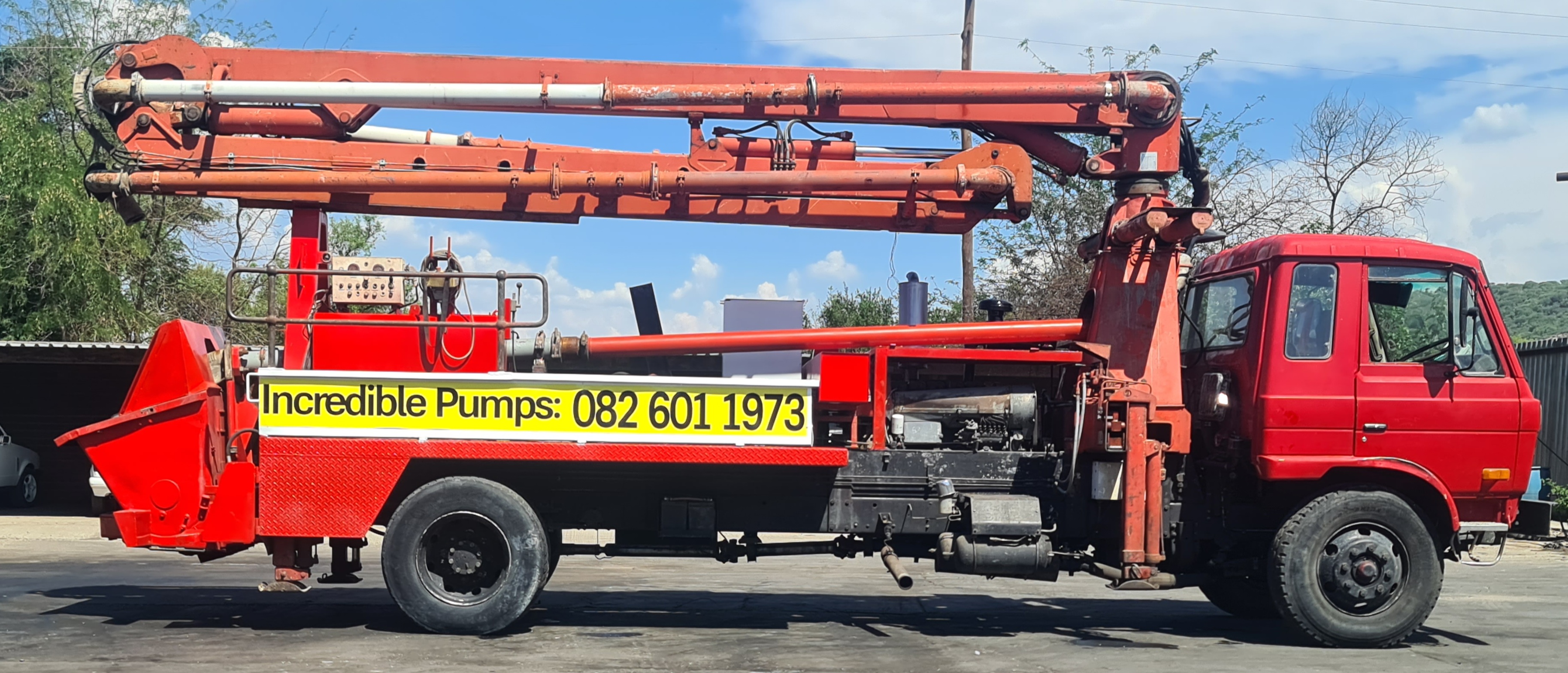  putzmeister 24m boom pump mounted on a 1997   in Pretoria