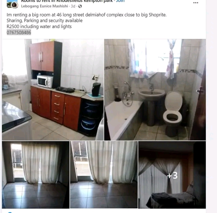 I m renting two big rooms in my flat
r2800 a  in Kempton Park