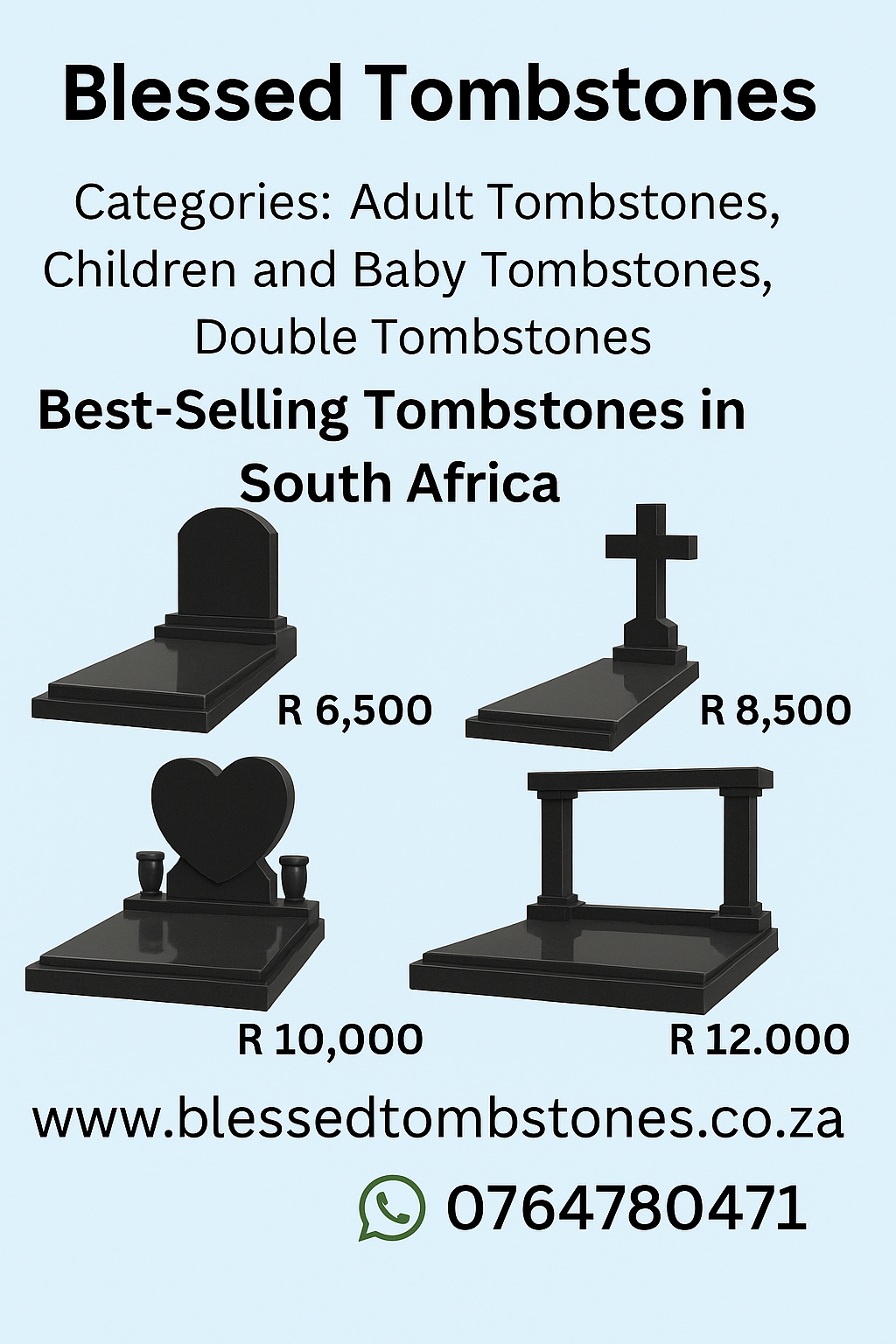 affordable tombstones for sale
looking for in Durban