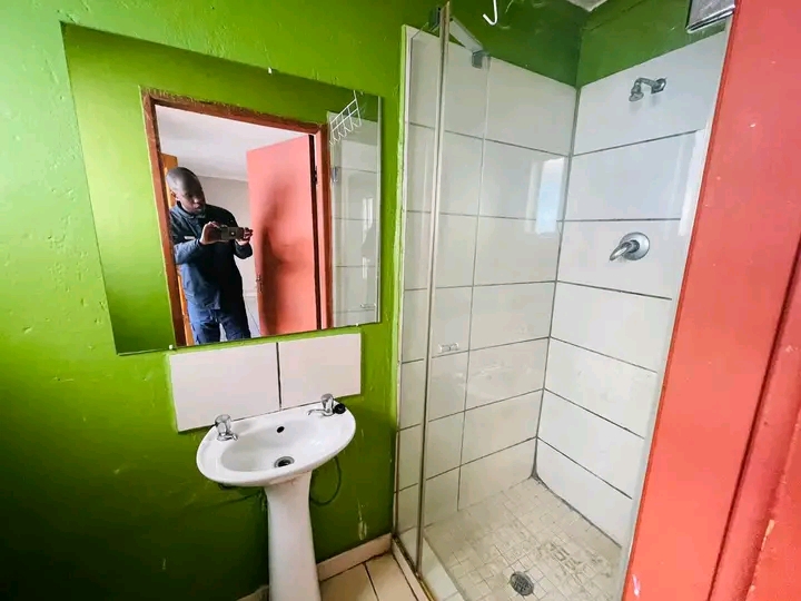 Open plan cottage with a sink ,bathroom with   in Birch Acres