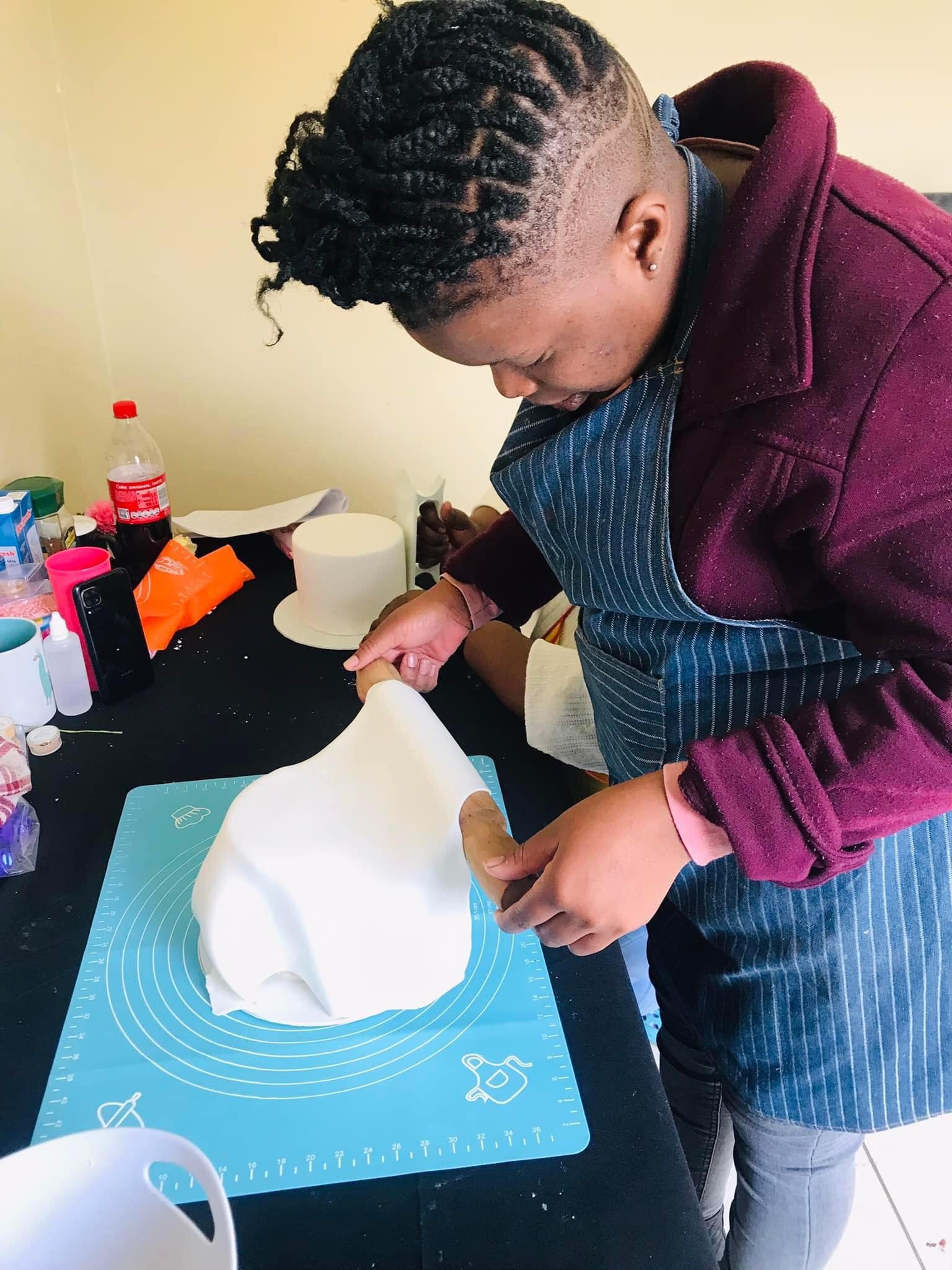 Baking cakes and training those who are interested in baking 3