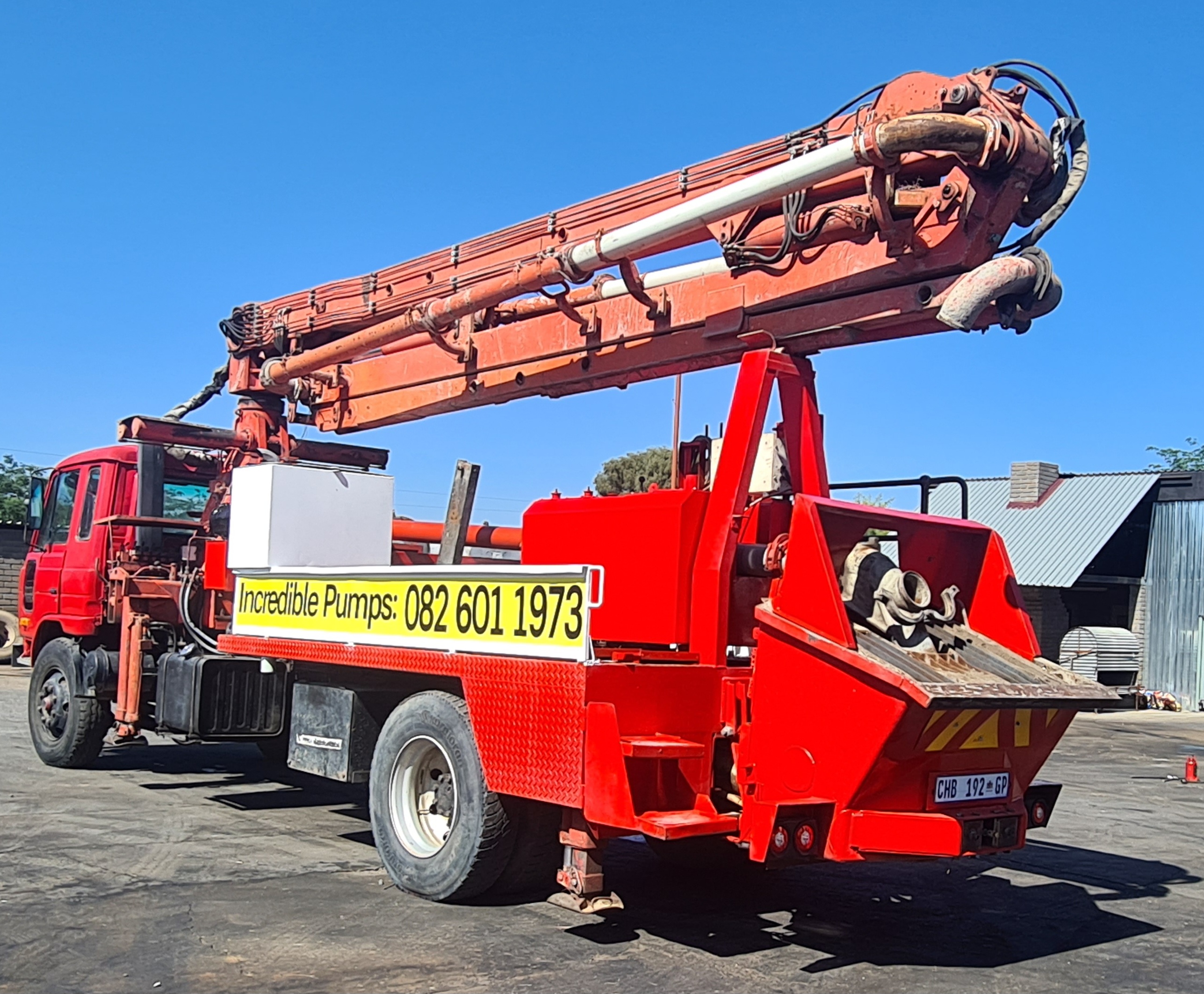  putzmeister 24m boom pump mounted on a 1997   in Pretoria