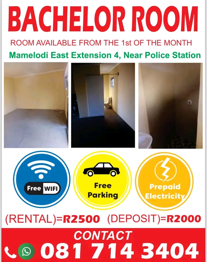 Bachelor room available @ extension 4. secure  in Mamelodi
