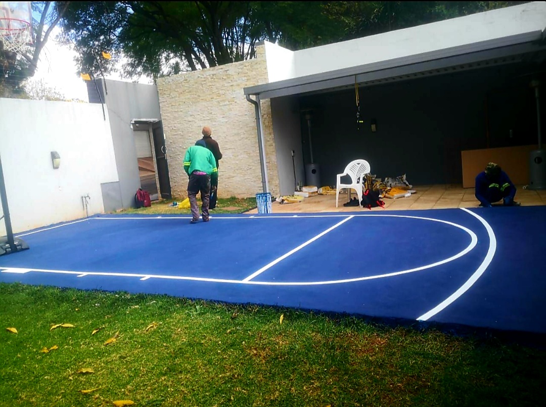 Tennis courts construction 1