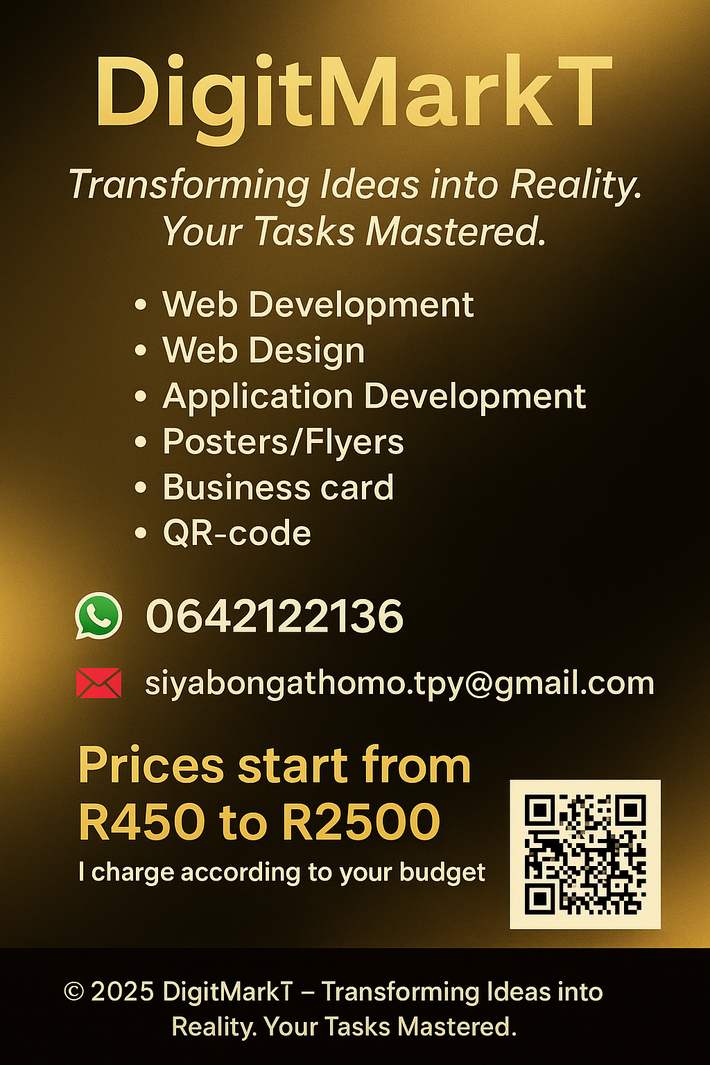  🚀 digitmarkt – transforming ideas into   in Johannesburg