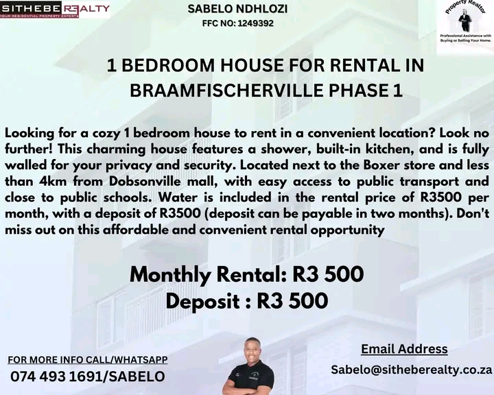 𝗣𝗵𝗮𝘀𝗲 𝟭 𝗛𝗼𝘂𝘀 in Braamfischer