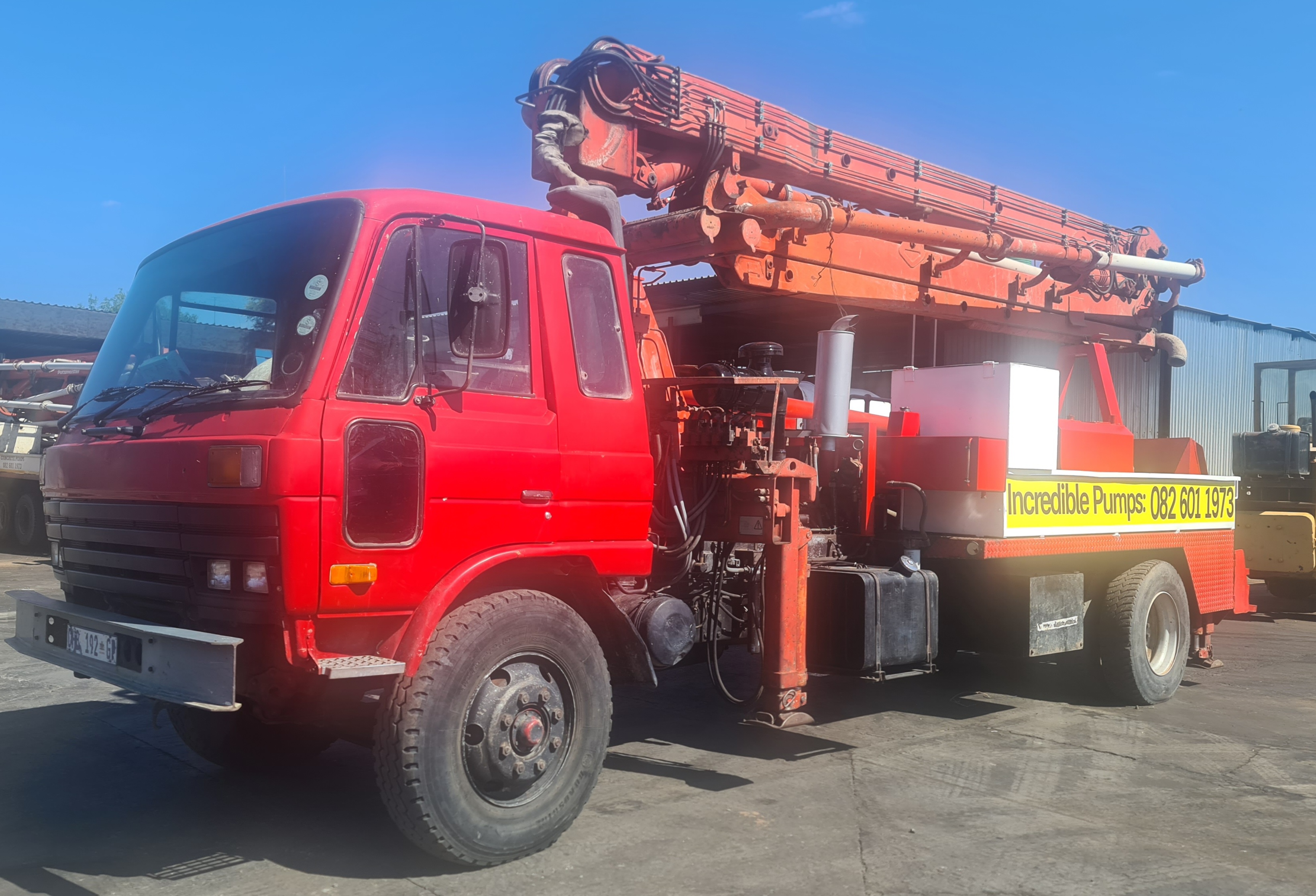  putzmeister 24m boom pump mounted on a 1997   in Pretoria