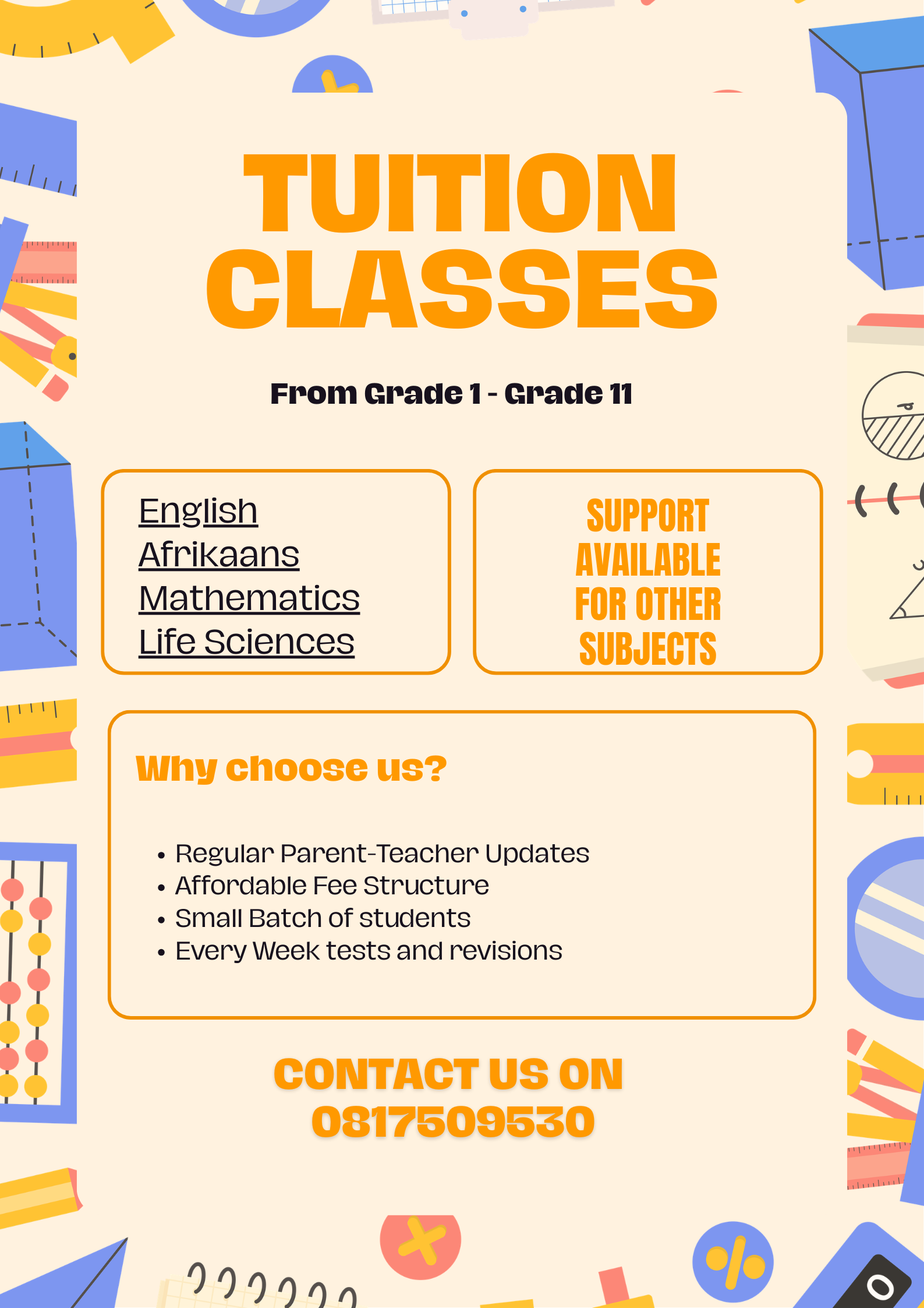  tutoring services – improve your marks wit  in Lenasia