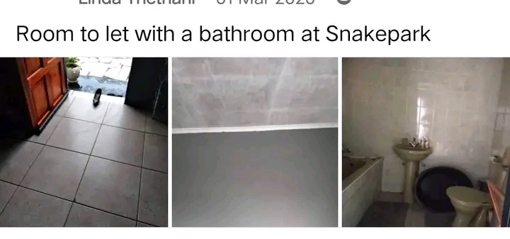 Room with bathroom inside available at snakep  in Soweto