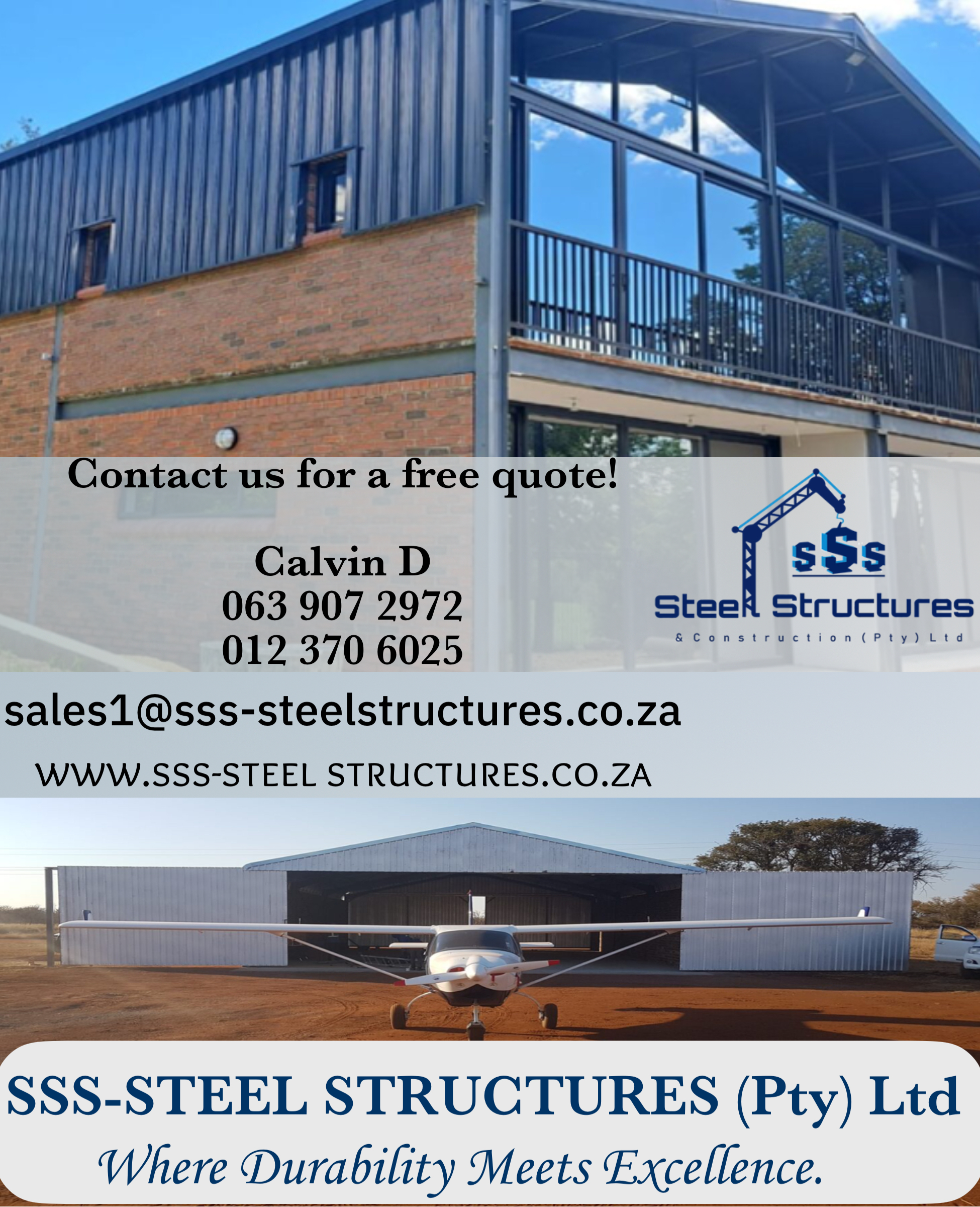  we fabricate and erect steel structures:
en  in Pretoria