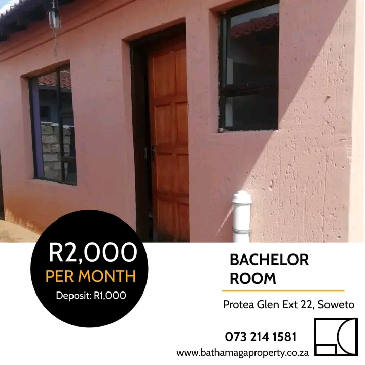 🏡 bachelor room to rent in ext 22, soweto   in Protea Glen