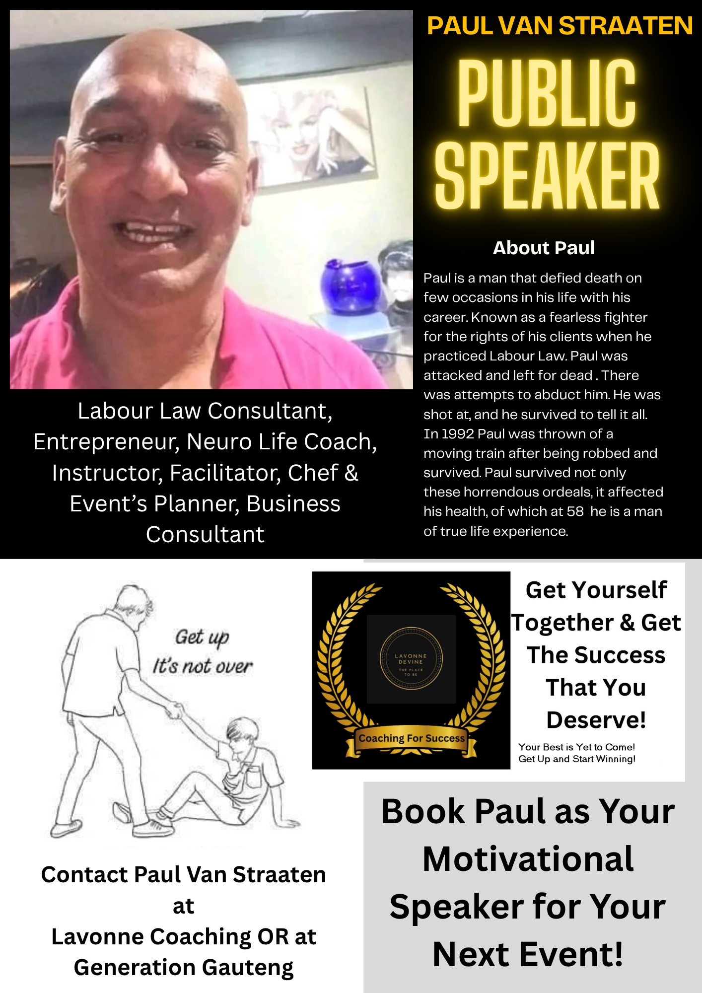  in need of a public speaker / motivational s  in Dunnottar
